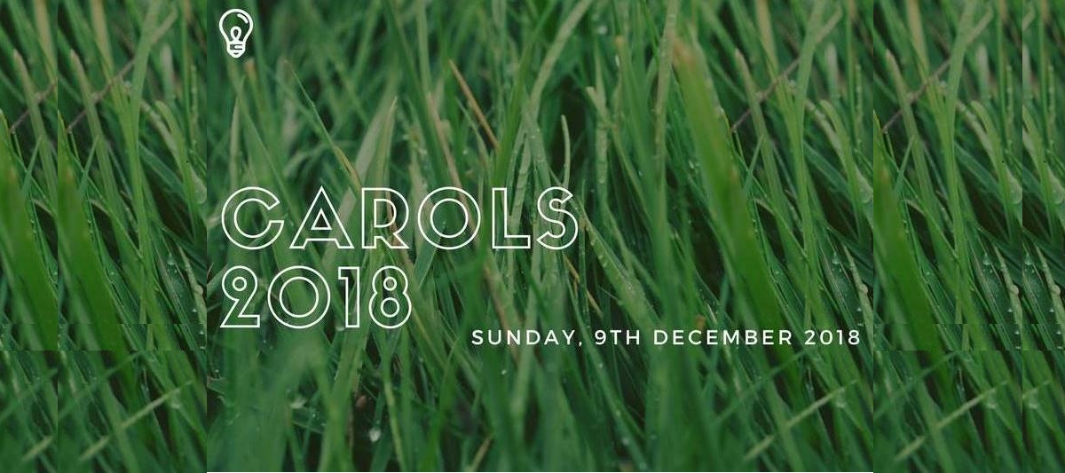 Infrographic promoting Carols 2018 at Cooke Park Parkes NSW