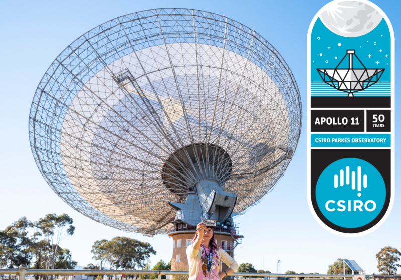 Dish Selfie with CSIRO brand